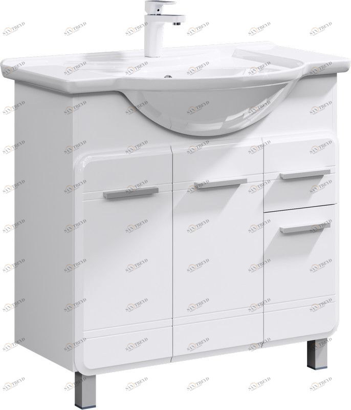 Корсика Тумба под умывальник  на ножках Kor.01.08 AQWELLA CORSICA 028209