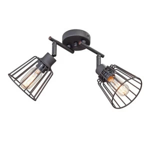 Спот потолочный с металлическими плафонами черный Vitaluce V4589-1/2PL VITALUCE  00-3926759 Черный