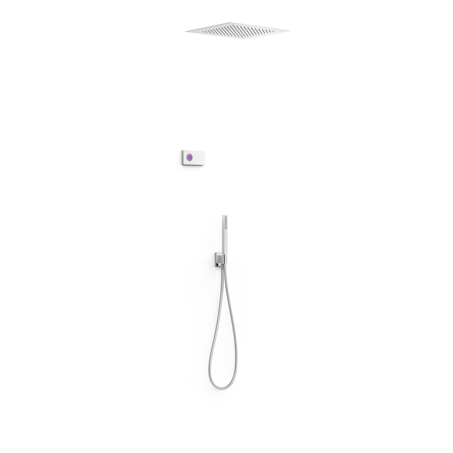 SHOWER TECHNOLOGY 2-сторонний встраиваемый электронный термостатический смеситель для душа, набор для душа-09286552 TRES Electronic