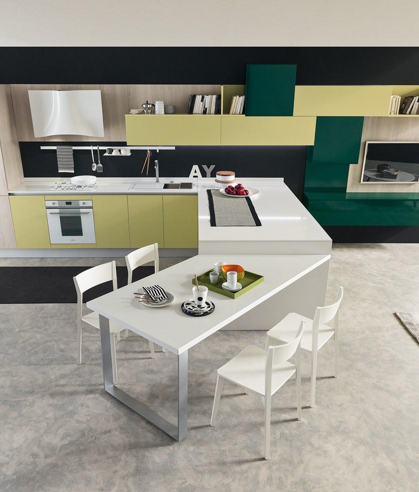 Febal Casa Модульная кухня из okite® с полуостровом sun-id-1365567 - Вид №2