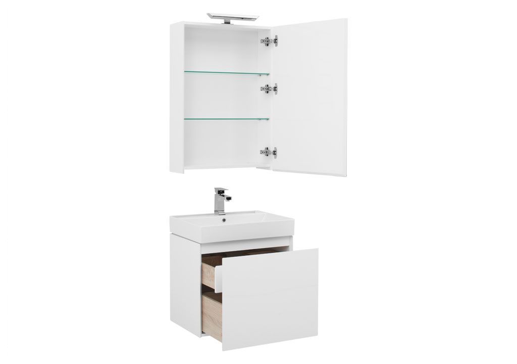 Мебель для ванной Aquanet Йорк 60 белый 00203642 - Вид №1