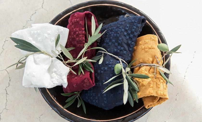 Élitis Вышитая льняная ткань для штор Amalfia sun-id-1367563 - Вид №1