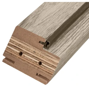 Дверная коробка телескопическая Прэсто 2100x80x40 мм ПВХ ламинация цвет дуб санремо светлый (комплект 2.5 шт.)