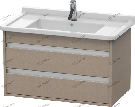 KT664407575 Ketho Тумбочка подвесная Лен, декор Duravit