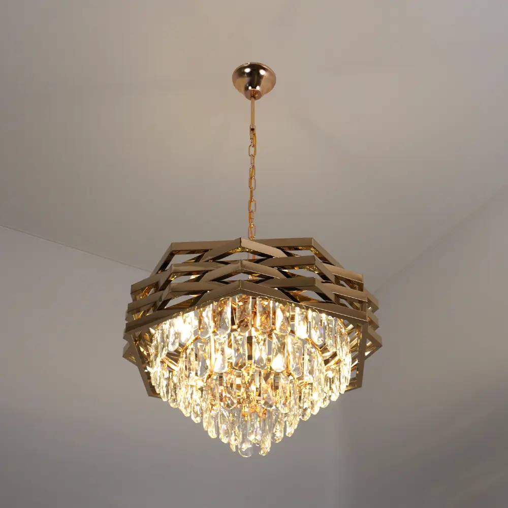 Люстра подвесная Rose 8 ламп 15 м² цвет золото ESTARES STLM-2081295