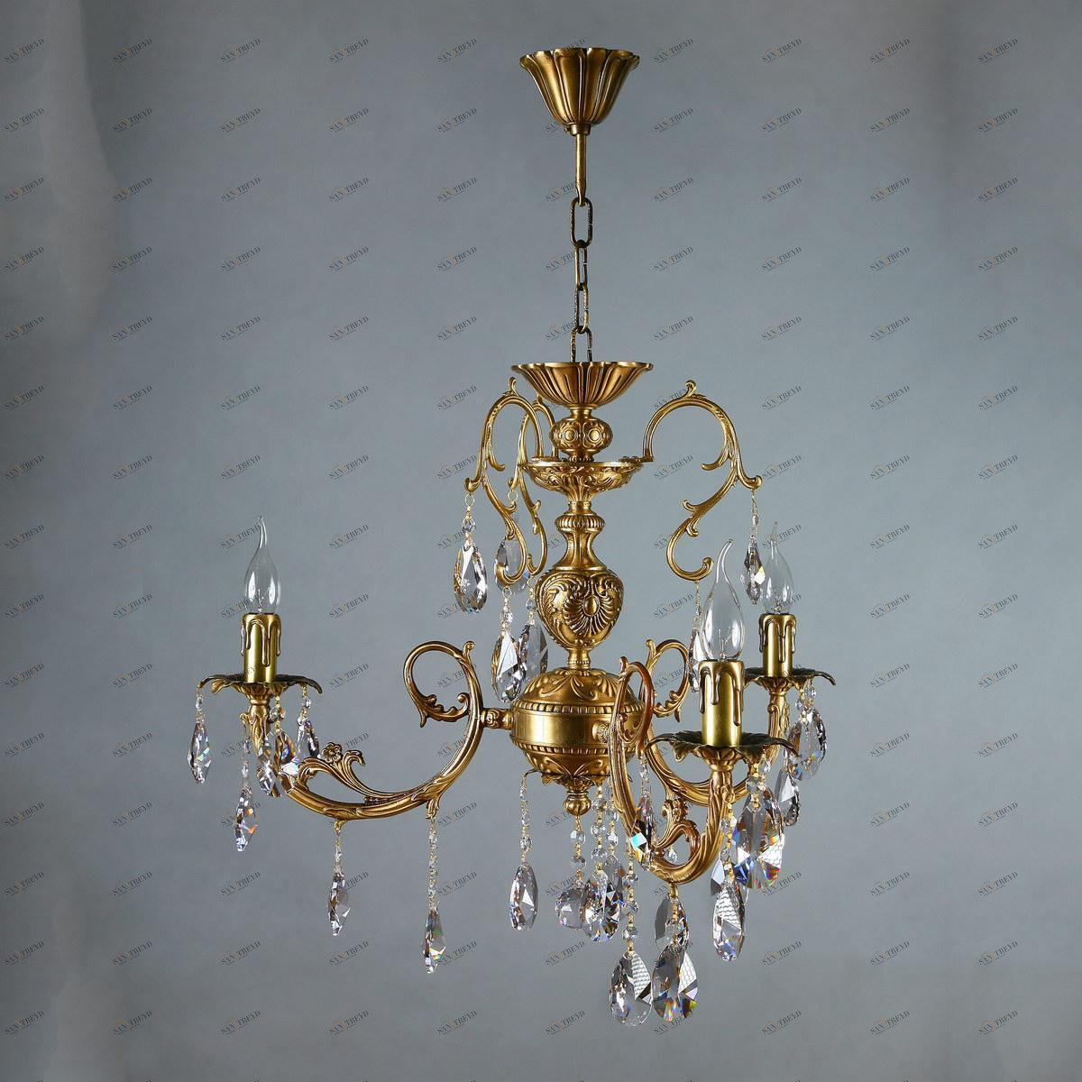 Подвесная люстра Ambiente Alicante 8888/3 AB Tear drop AMBIENTE ДИЗАЙНЕРСКИЕ, ALICANTE 181504 Бронза 