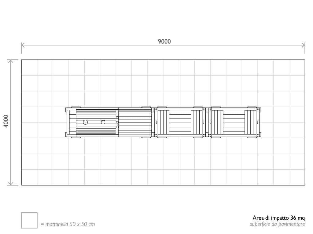 Рециркулированная пластиковая игровая структура EUROCOMITALIA TRENINO ARCH-00060901 - Вид №2