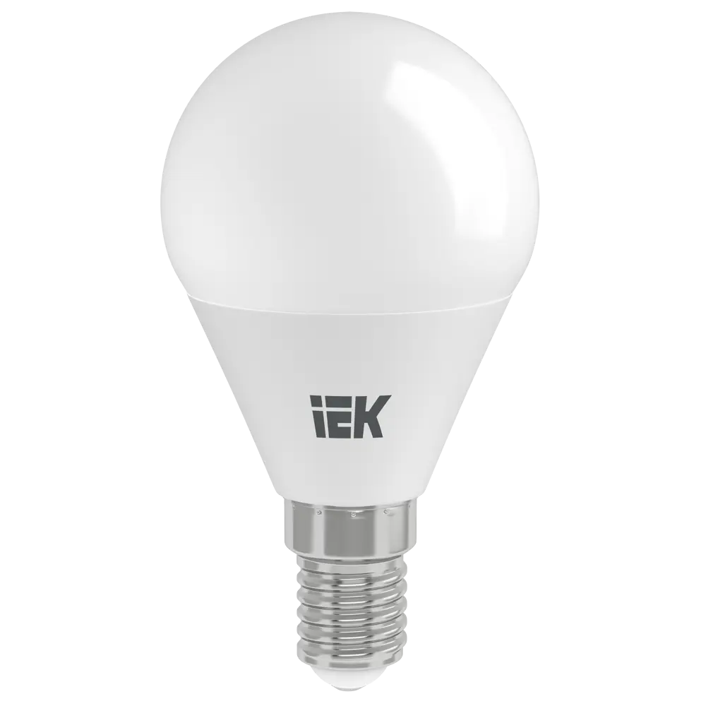 Лампа светодиодная IEK G45 Шар E14 7 Вт 3000К свет тёплый белый 81944917 STLM-2191628  - Вид №1