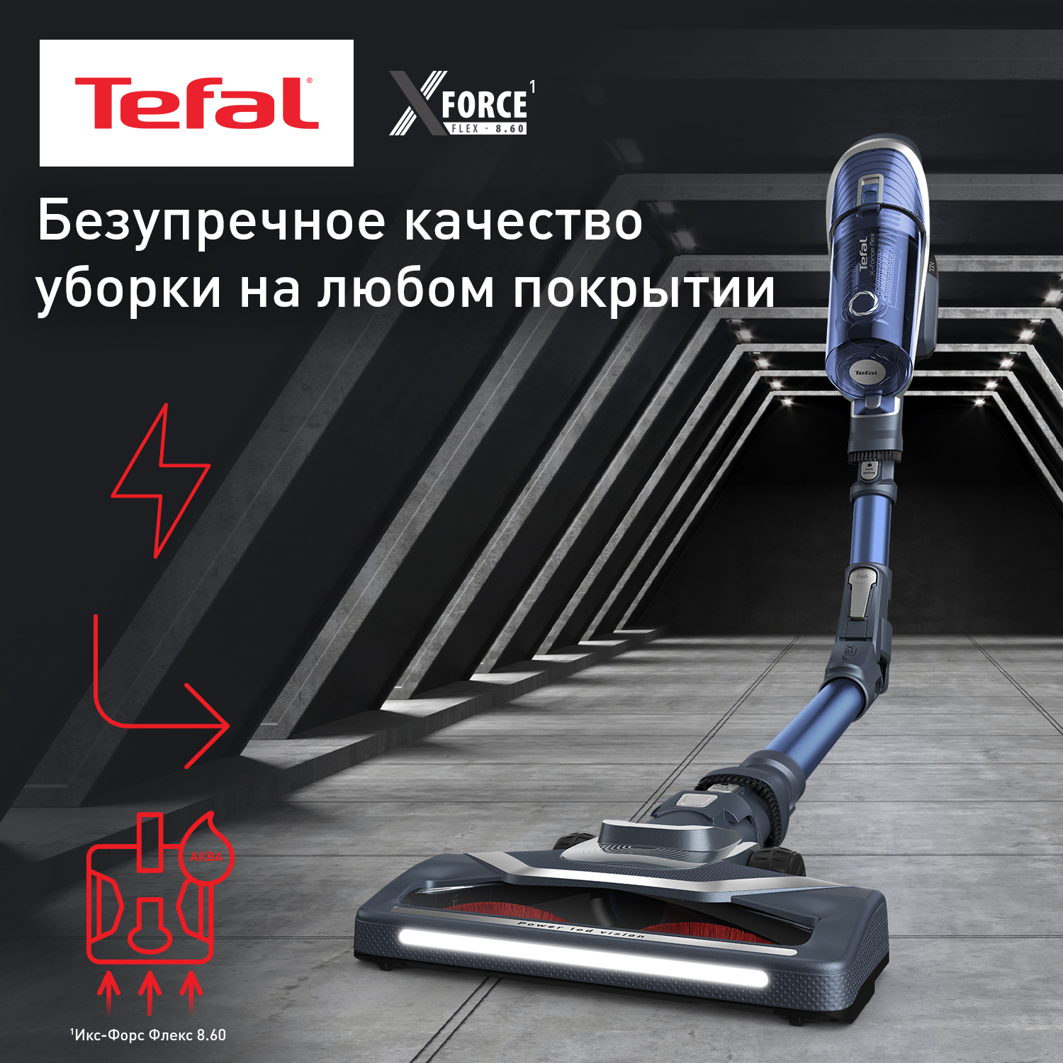 5440175 Пылесос  вертикальный  Tefal TY9690WO  синий STDN-0056457 - Вид №17