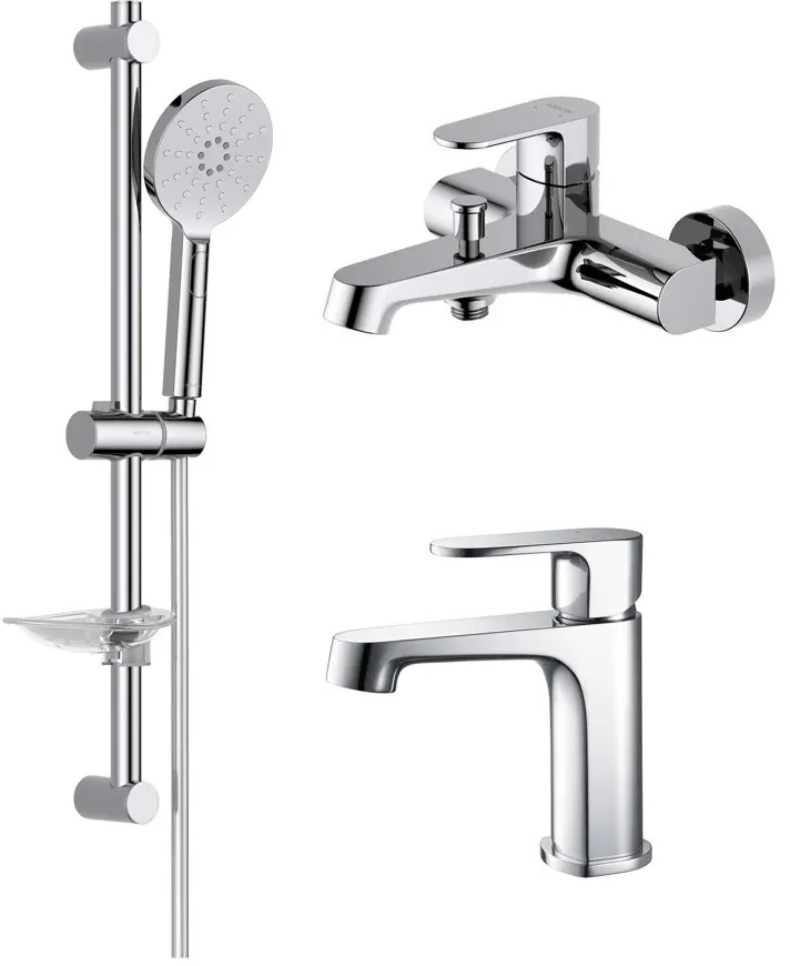 91745311 Душевой комплект Aquatek Оберон AQ1230CR Set 3 в 1 STLM-0972008