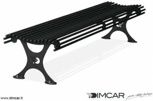 DIMCAR Скамья металлическая в классическом стиле без спинки Elite 1114-p