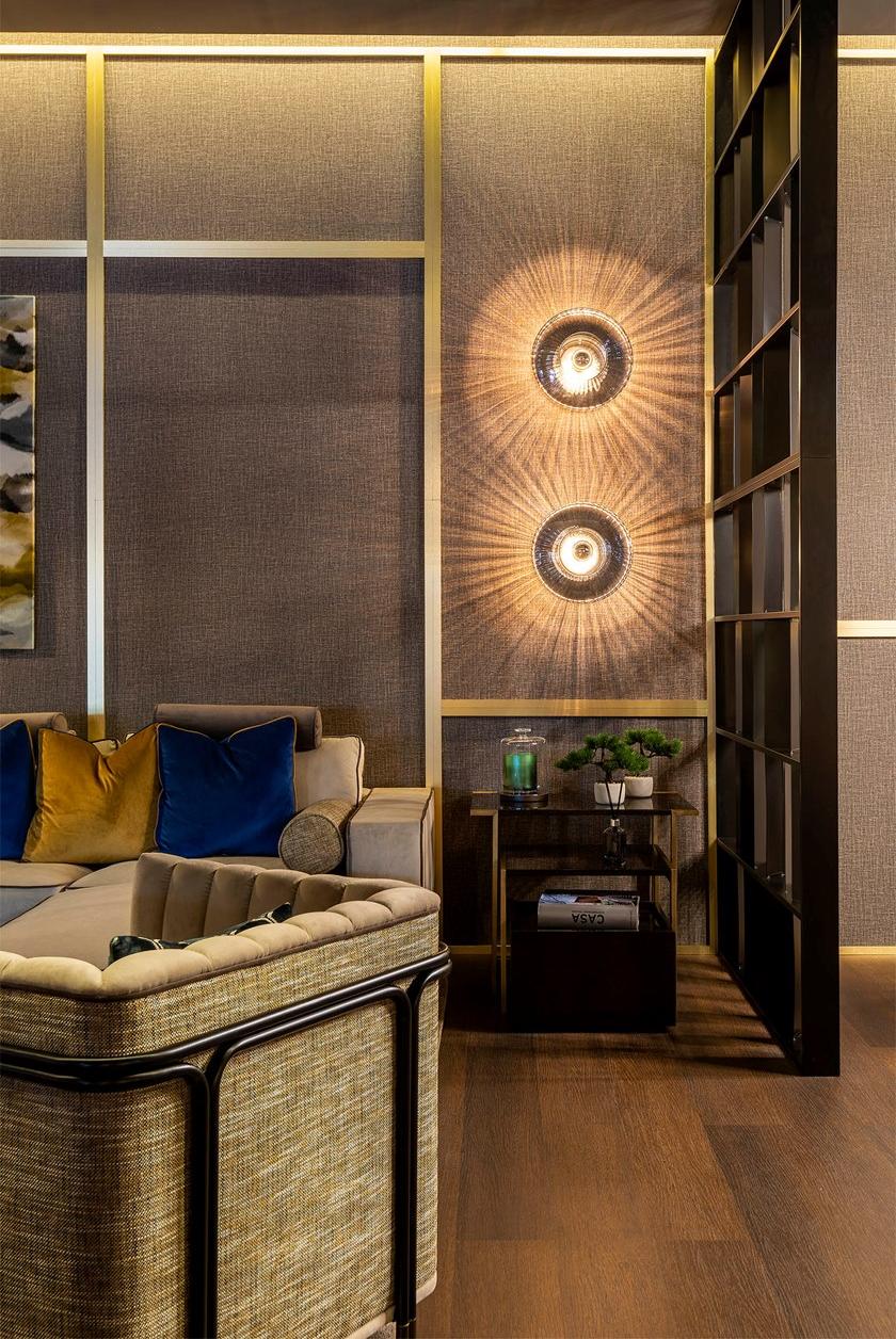 Stylish Club Квадратный журнальный столик из латуни и дерева Fortune Scf.f04 - Вид №3