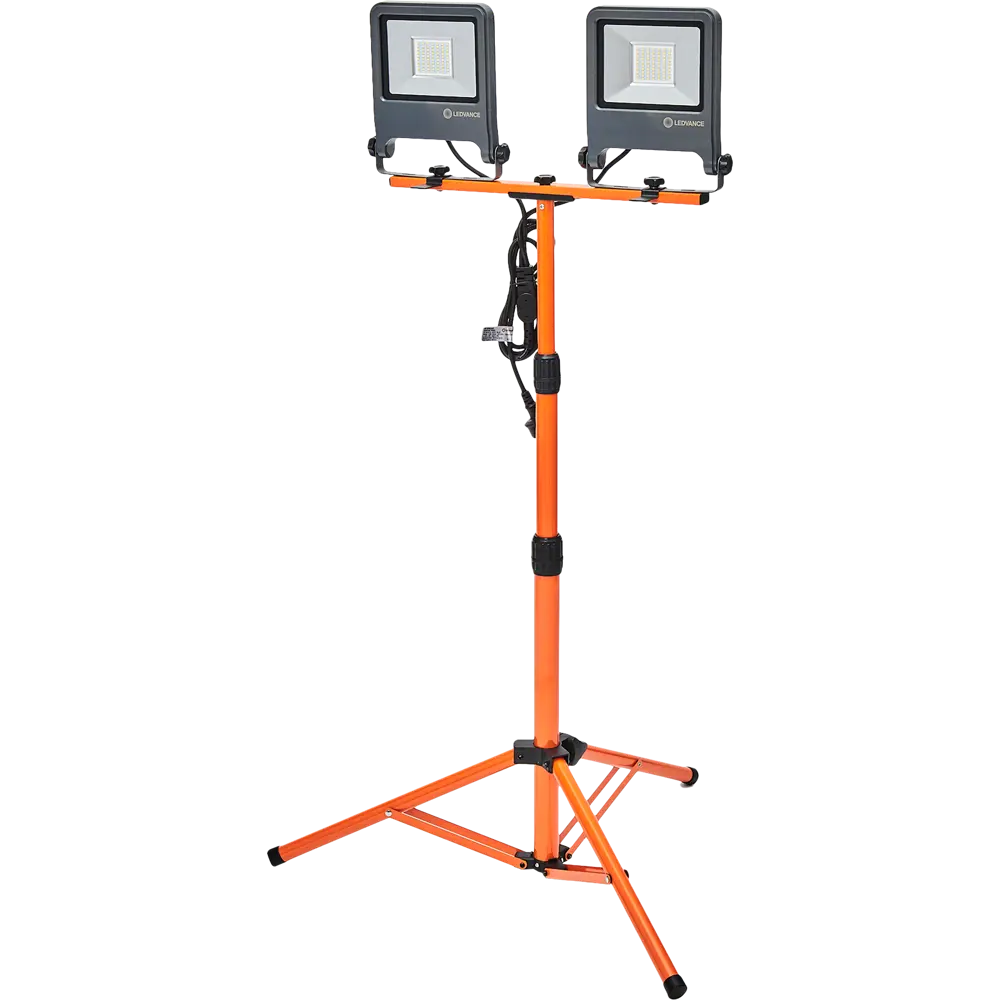 Прожектор светодиодный уличный Ledvance Work Light 2x50 Вт 4000K IP65 на треноге, нейтральный белый свет 82354996 STLM-2188399 