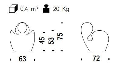Тканевое кресло MOROSO весна ARCH-00084427 - Вид №6