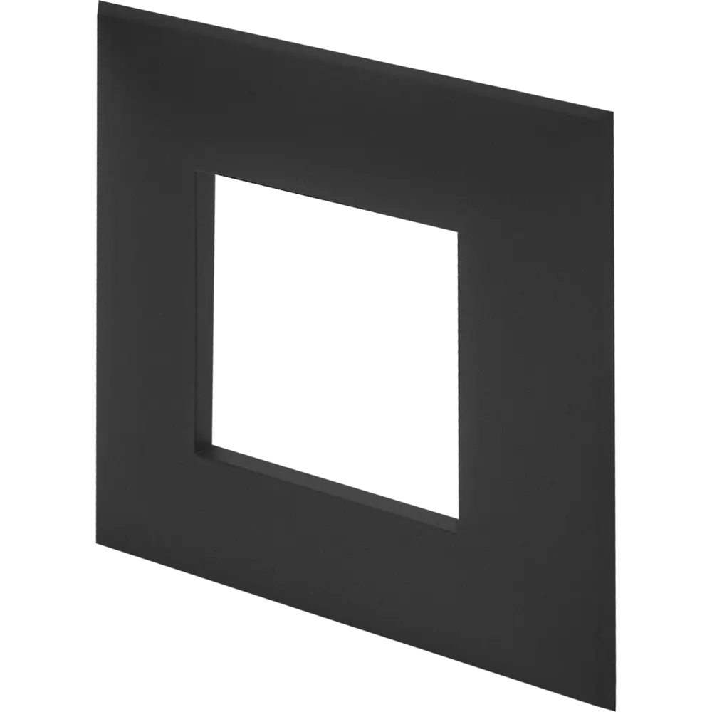 Рамка для розеток и выключателей DKC Avanti 1 пост цвет черный матовый STLM-2047242 - Вид №1