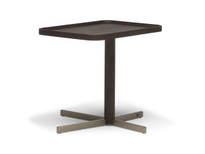 Высокий деревянный прямоугольный журнальный столик