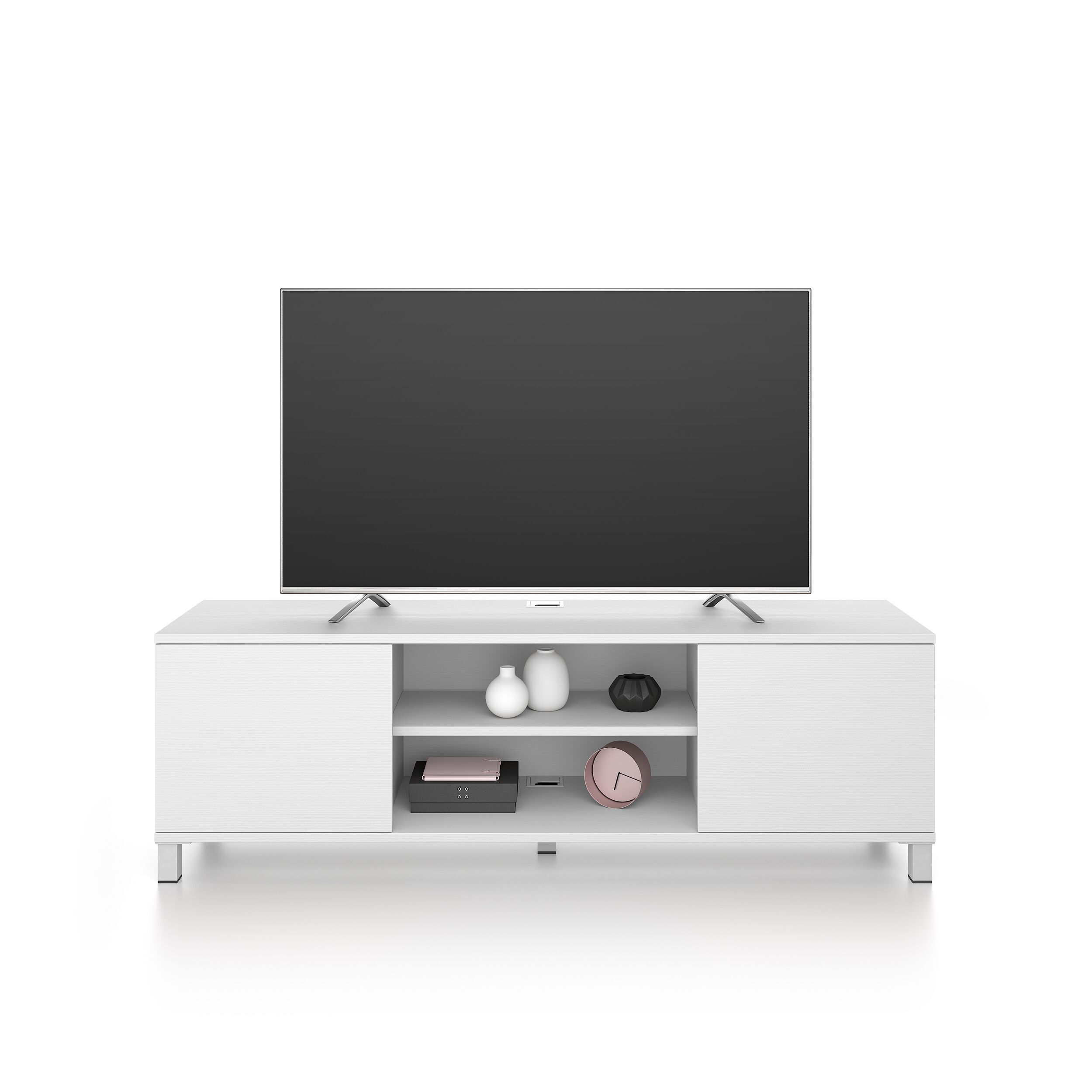 Мебель для телевизора из меламиновой ткани с системой кабельных втулок и распашными дверцами Mobili Fiver Rachele ARCH-00106865 - Вид №14