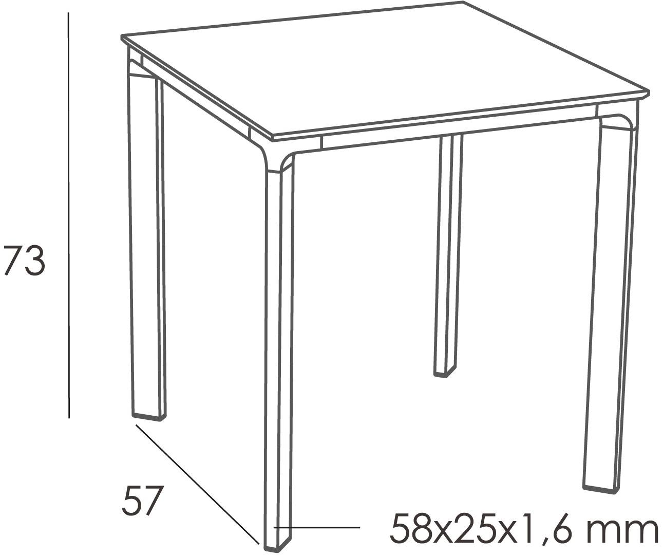 Ezpeleta Квадратный садовый стол из алюминия и hpl  Mhk-meec  - Вид №3