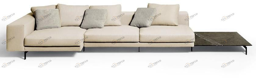 DE PADOVA 3-х местный диван с шезлонгом Flying landscape sun-id-1429104