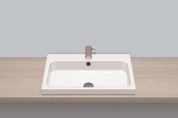 3231600401 Надставная раковина, ab.sr650h, белая, противомикробное Alape серия SR (Stream) 