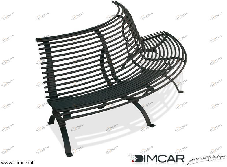 DIMCAR Изогнутая скамья с выпуклым боковым сиденьем Elite 298-bis-v