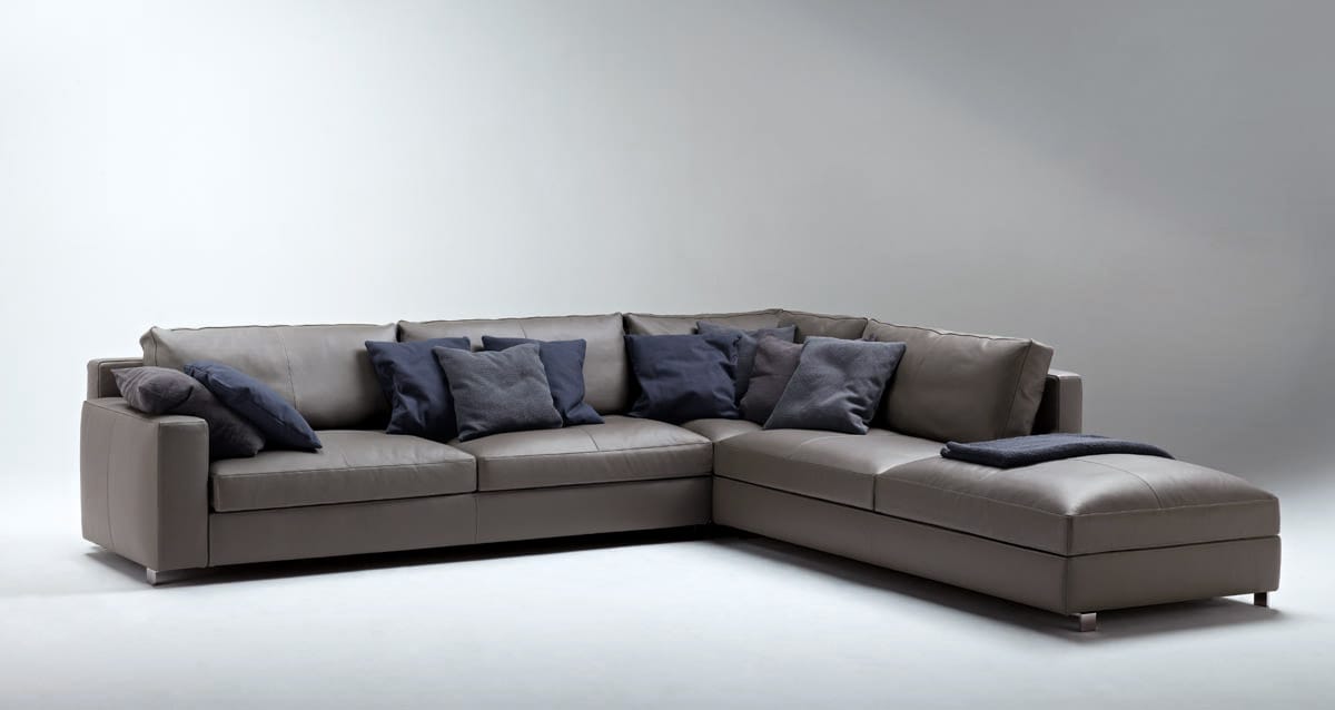 Кожаный модульный угловой диван Poltrona Frau коллекция - диваны и кресла ARCH-00060847 - Вид №4