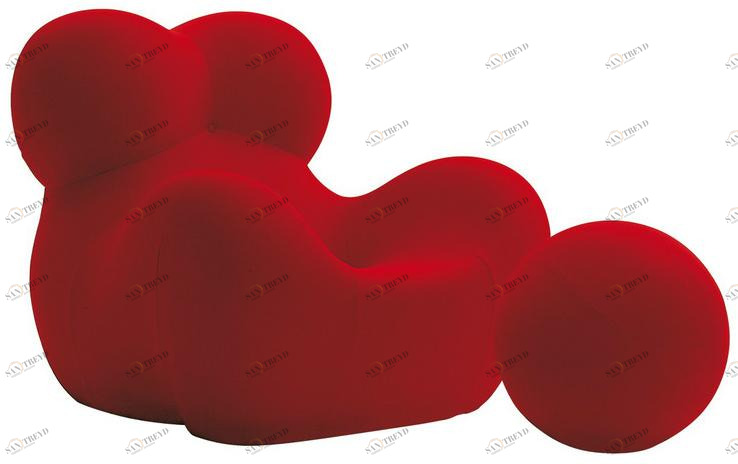 B&B Italia Кресло с обивкой из ткани с подставкой для ног Up Up5_6