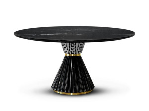 Черный мраморный стол для гостиной Marquina