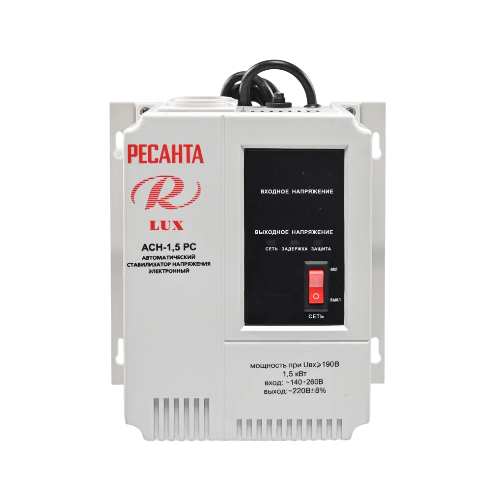 Стабилизатор напряжения Ресанта АСН-1.5 РС 1.5 кВт STLM-2161160