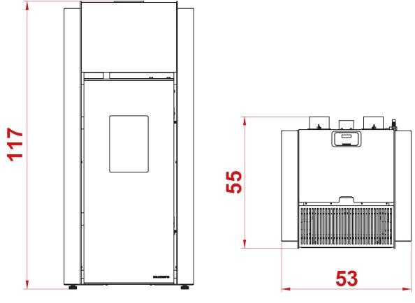 PALAZZETTI Стальная печь на гранулах для воздушного отопления класса а + sun-id-1419667 - Вид №1