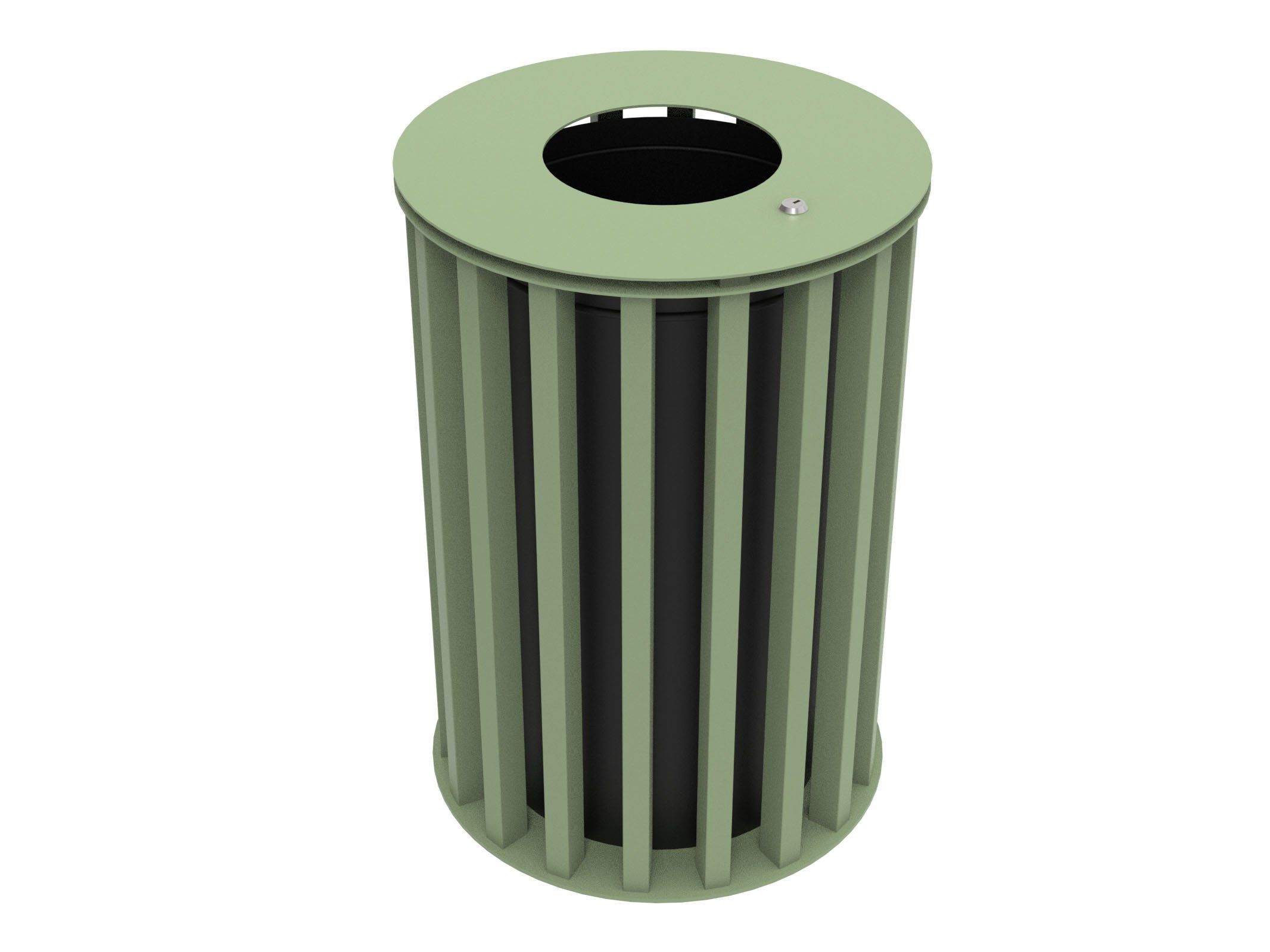 Оцинкованная стальная корзина для мусора с крышкой Lazzari Динамо ARCH-00087800 - Вид №54