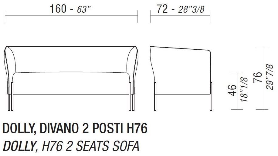 ESTEL GROUP 2-х местный кожаный диван Dolly sun-id-1450266 - Вид №5