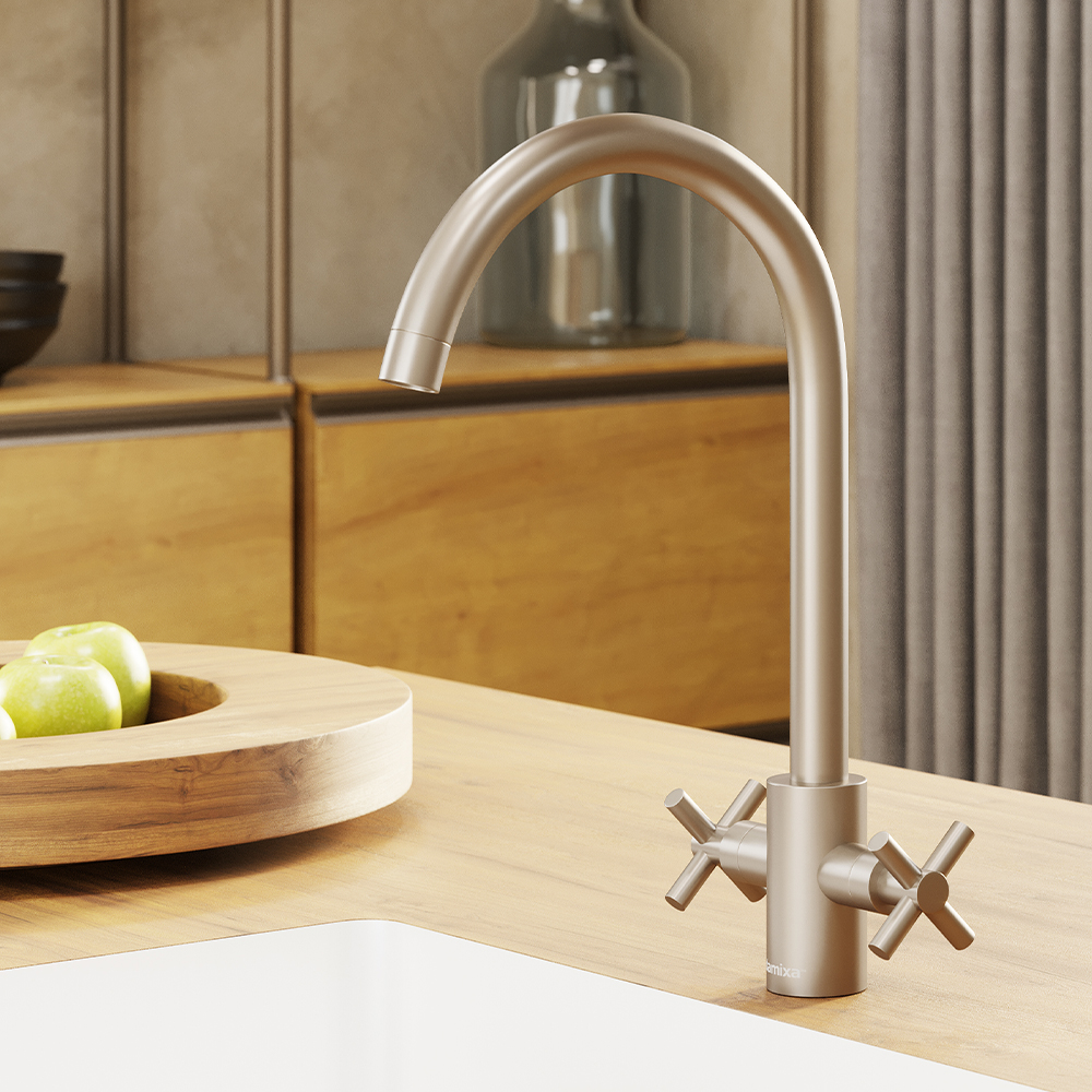 280000000 Nickel смеситель для кухни Damixa Neo Classic 