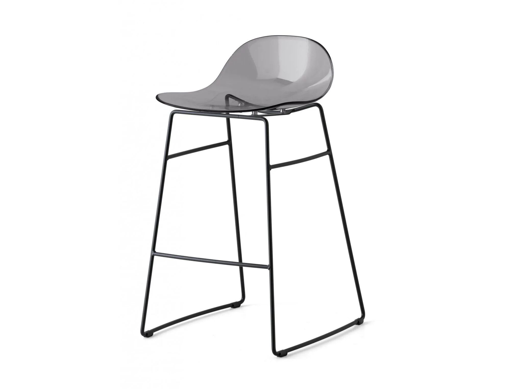 Высокий табурет из полипропилена с металлическими ножками Connubia Академия ARCH-00142374