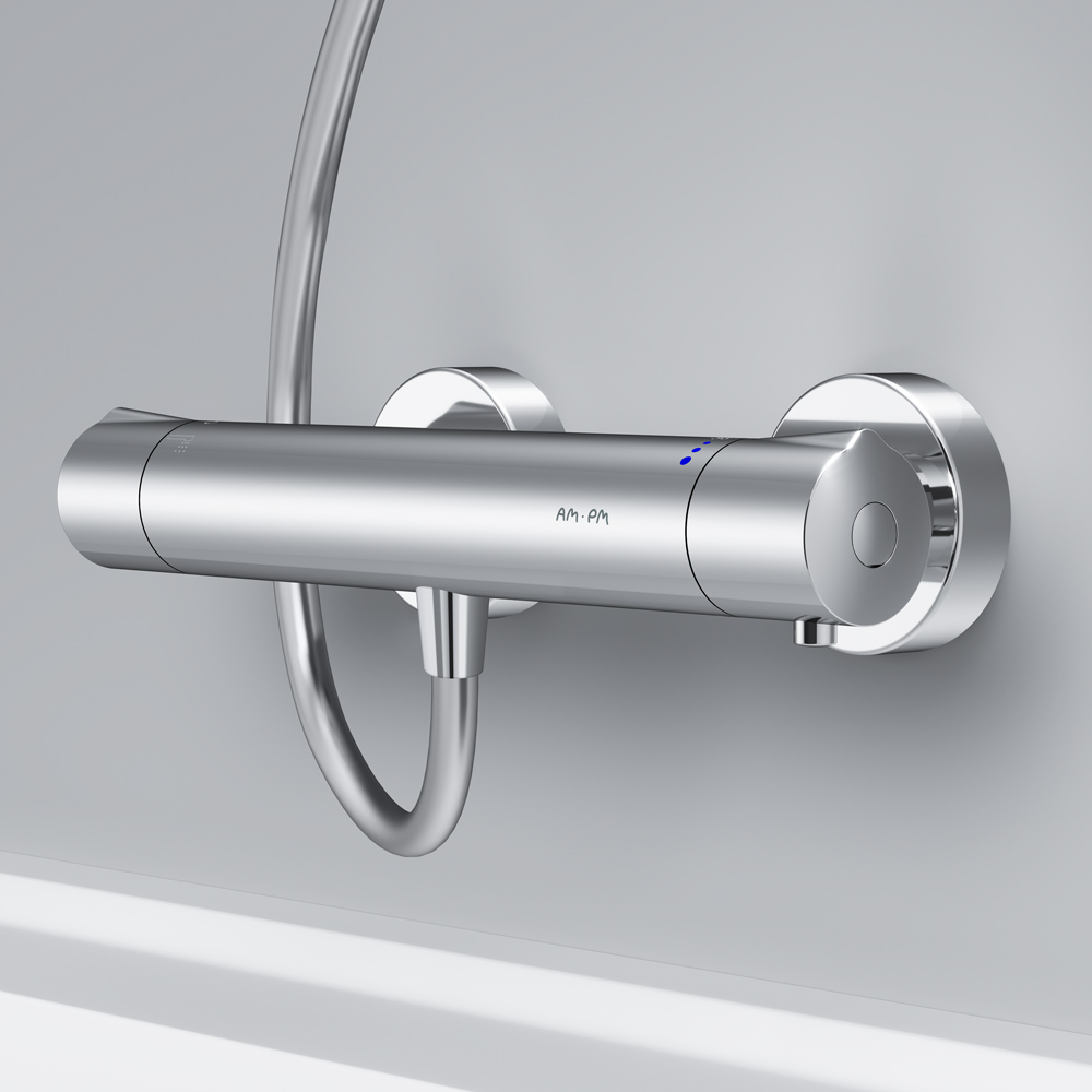 F8040000 смеситель д/душа с термостатом хром шт AM.PM Like - Вид №3