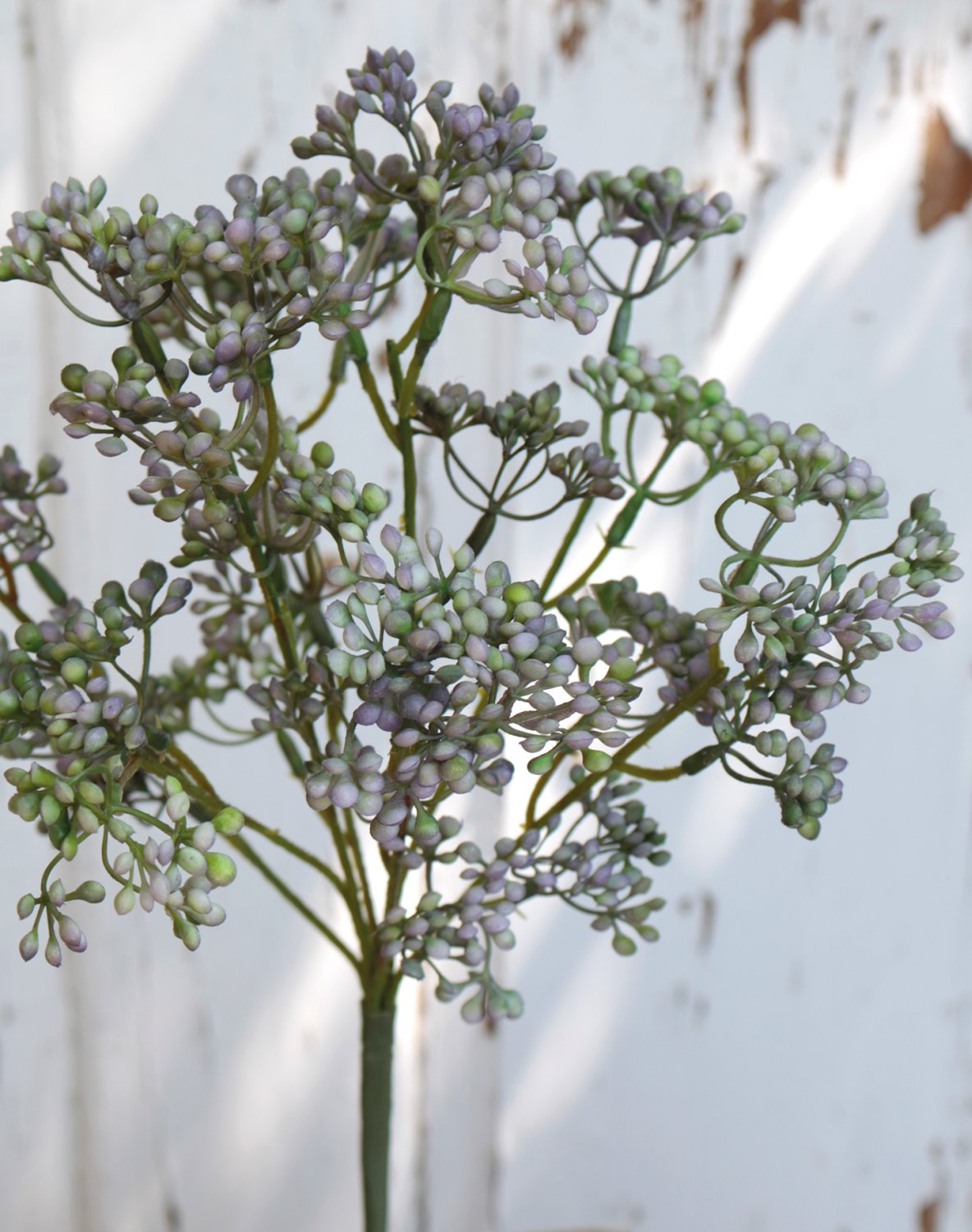 1924 802 a3 Стебель калины искусственный, 37 см, зелено-фиолетовый H-andreas  - Вид №4