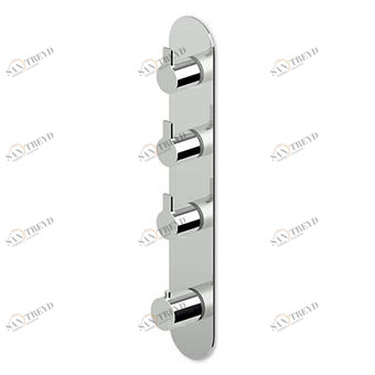 ZGL665 - R97822 Встроенный термостатический смеситель для душа 1/2 "с 3-мя запорными кранами. Zucchetti Gill 