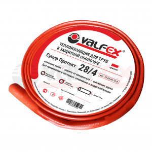 VF.22.04.10.R Valfex Теплоизоляция для труб в защитной оболочке (красная)