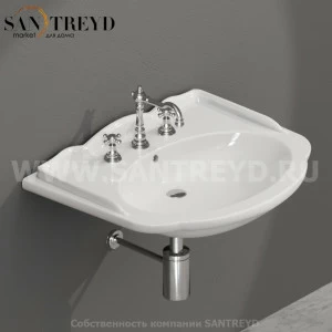 PA006BI Подвесная раковина настенная овальная Ceramica Globo  белая