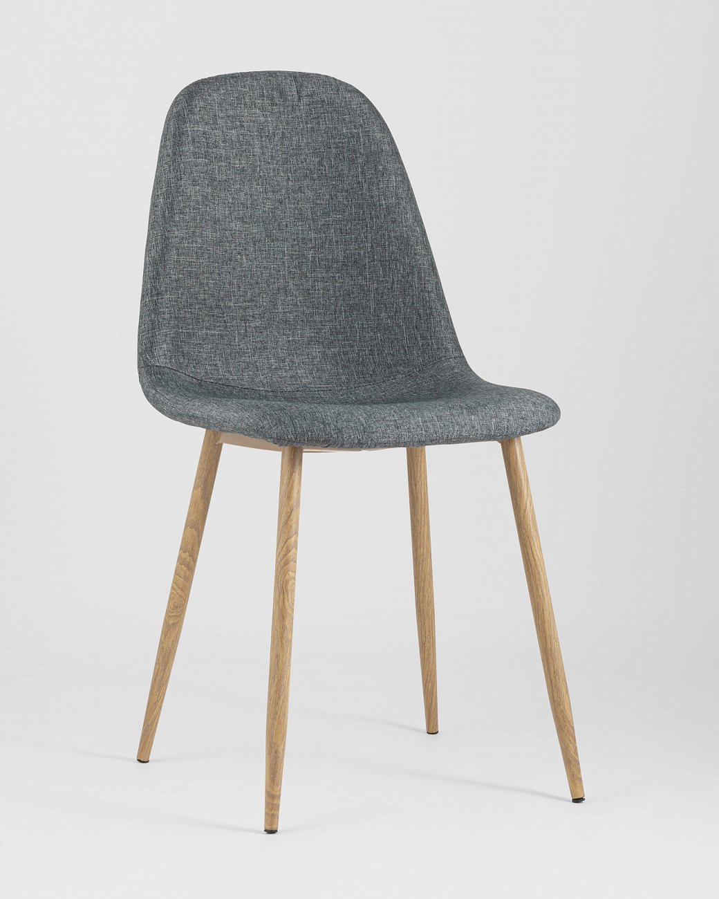 Стул со спинкой серый из рогожки "Валенсия" STOOL GROUP ДИЗАЙНЕРСКИЕ, ИНТЕРЬЕРНЫЕ 00-3946302 Серый  - Вид №1