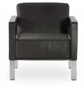 ROSSIN Мягкое кожаное кресло с подлокотниками Antea