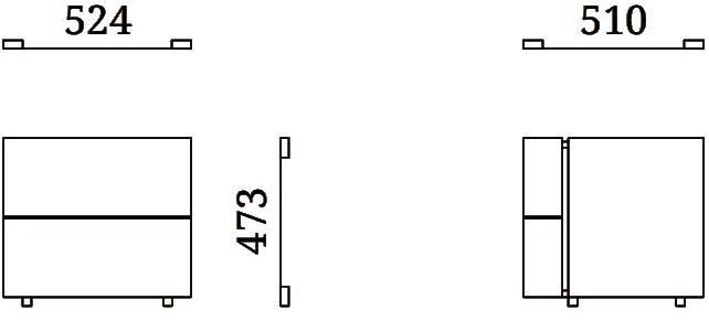 Febal Casa Лаковая прикроватная тумба с ящиками Marlene sun-id-1441840 - Вид №7