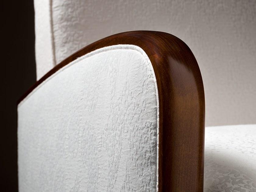 Prestige Кресло с обивкой из ткани с подлокотниками Capricci Cvh026 - Вид №3