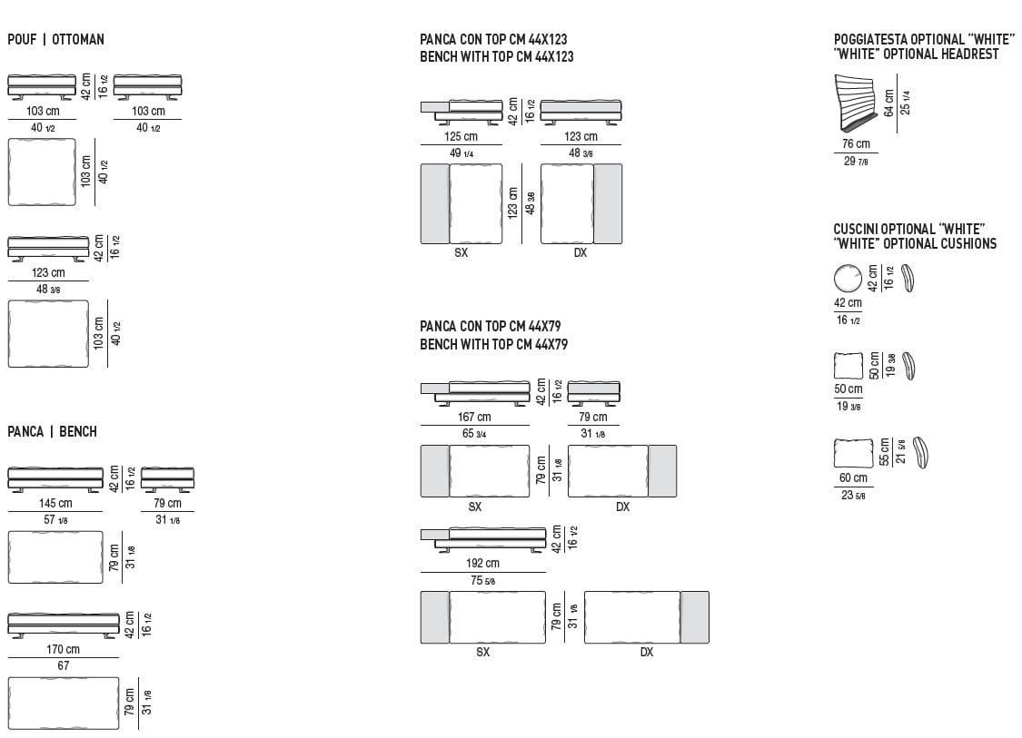 Ткань диван Minotti WHITE ARCH-00116367 - Вид №23