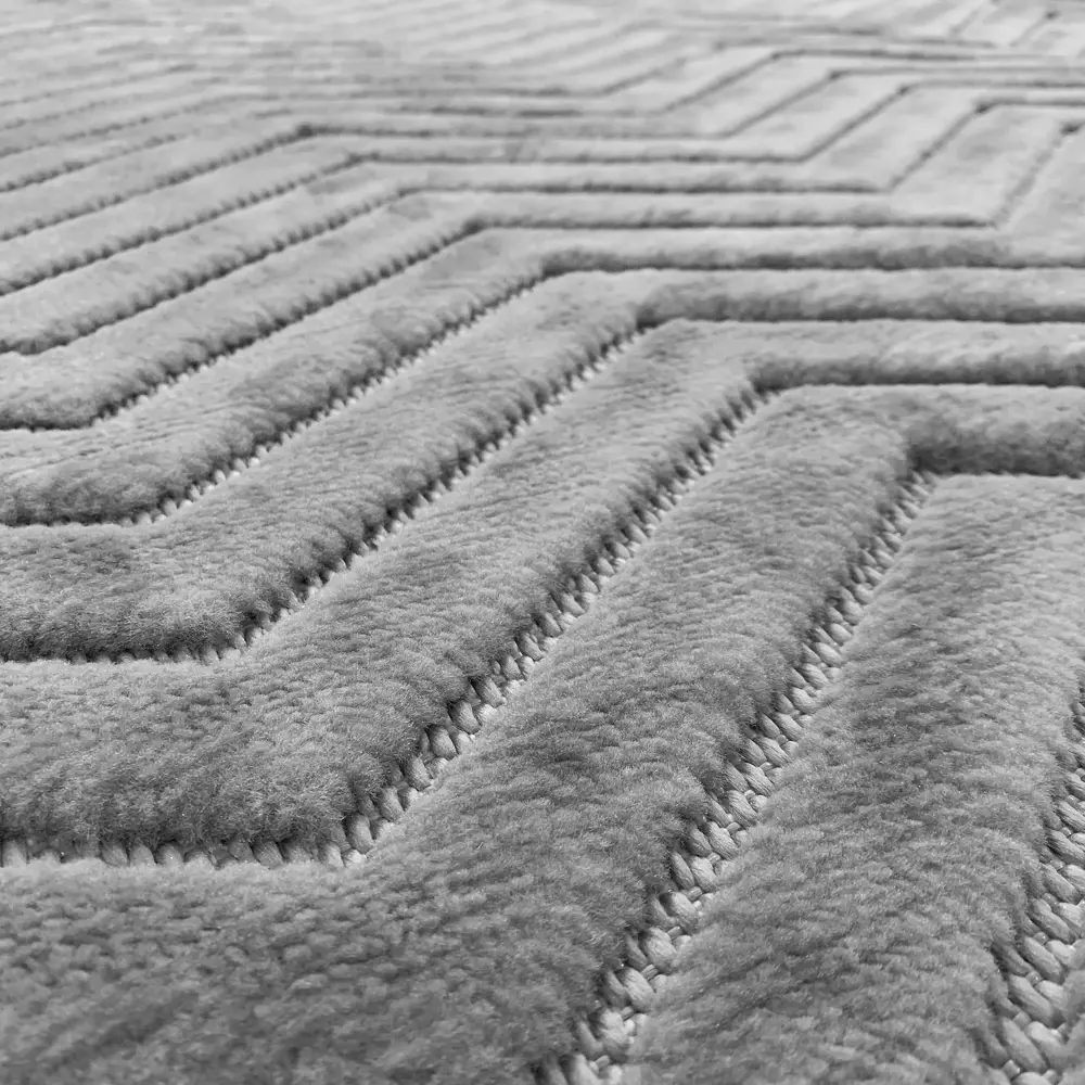 CTIM Ковер «Луна» 160x230 см с рельефным ворсом, серый 89360172 STLM-1033699 - Вид №5