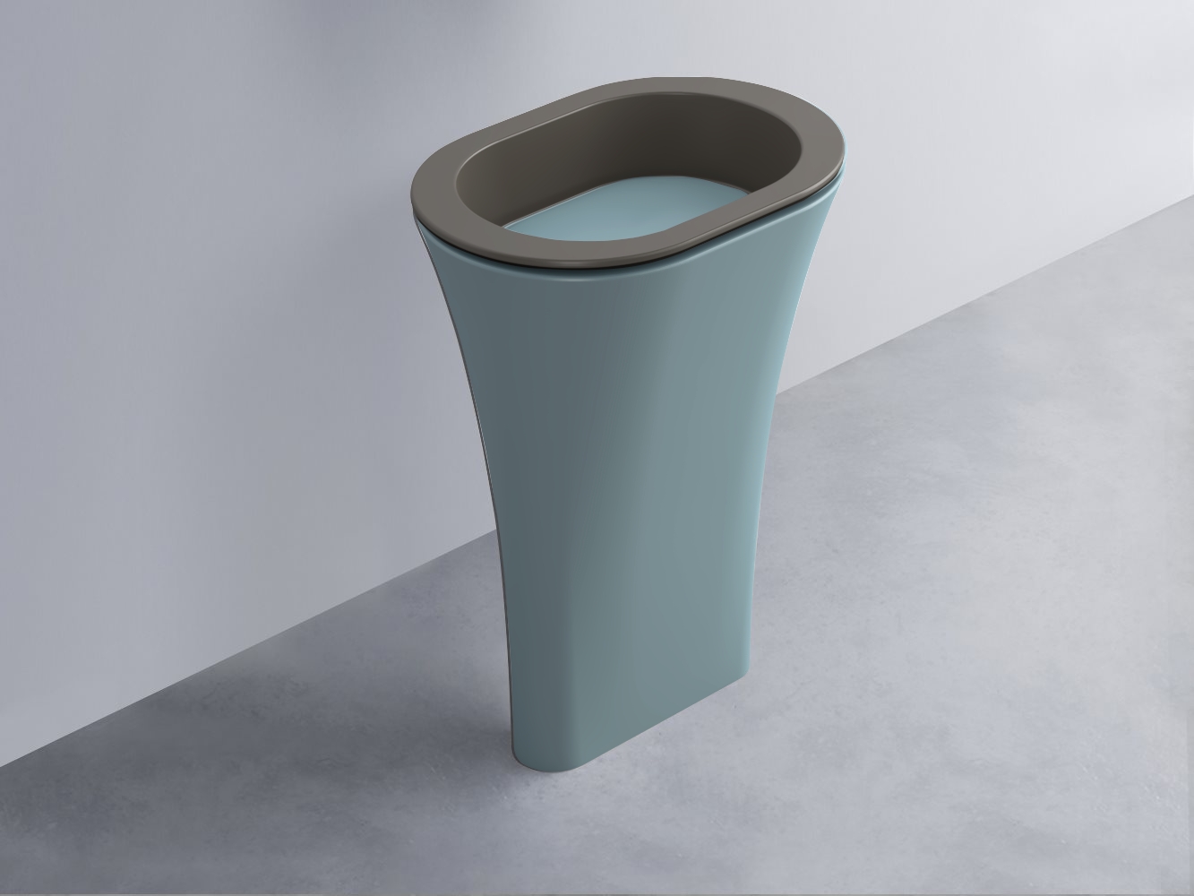 AMLA65-FN+AMPILO-PL+AMCOLO-PL Раковина Amedeo Ovale отдельностоящая cielo Enjoy + Amedeo Ceramica Cielo