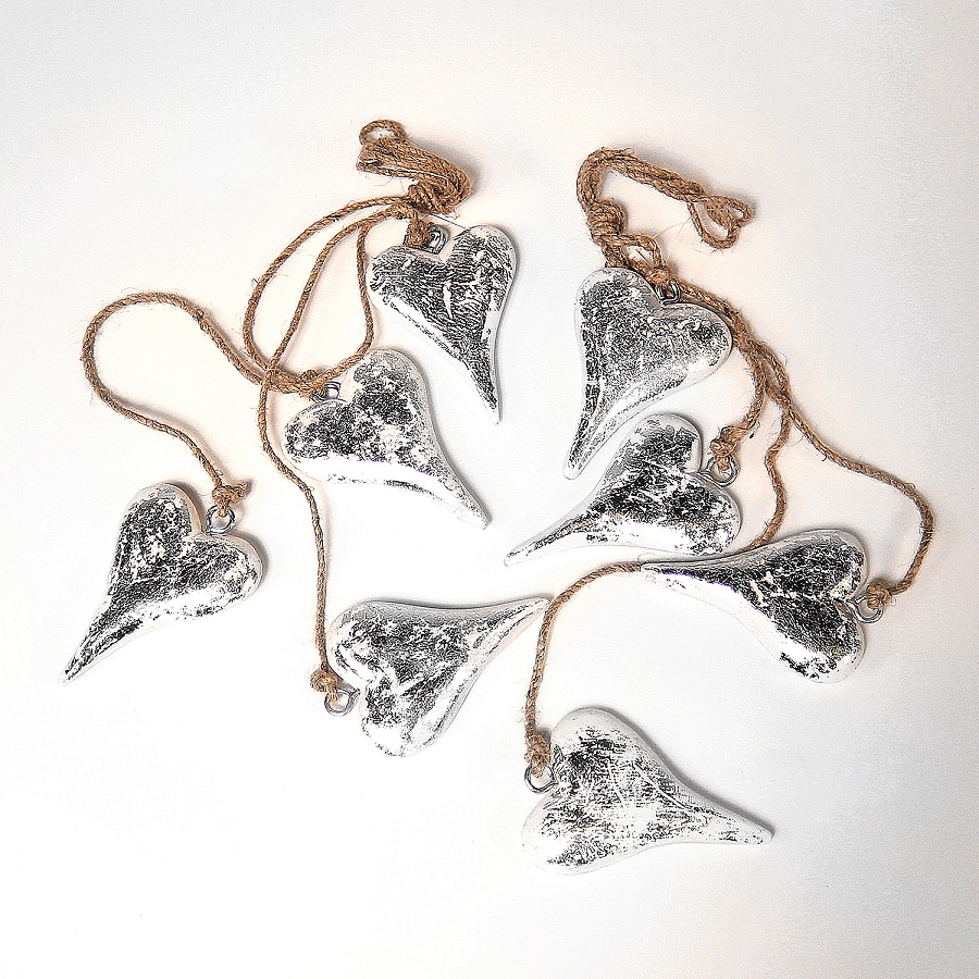 en_ny0013 Гирлянда подвесная snow hearts EnjoyMe  - Вид №2