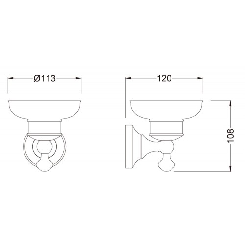 Apollo KEA-16503ORB Мыльница krausru  - Вид №2