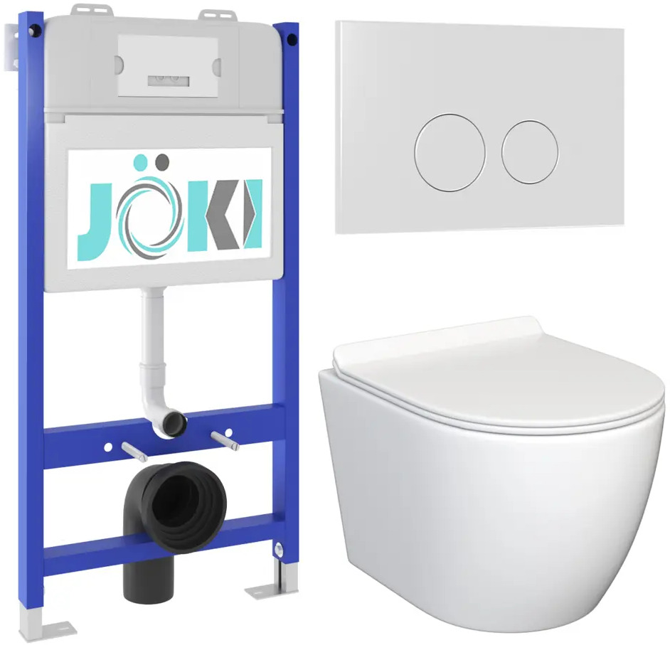 91736675 Комплект инсталляция с унитазом Joki JKS106033019WM цвет белый STLM-0987180