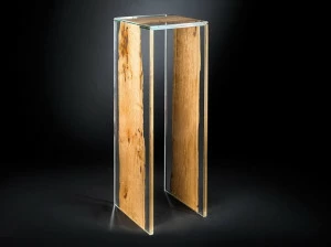 VGnewtrend Высокий стол из дерева и стекла Venezia 7511783.00